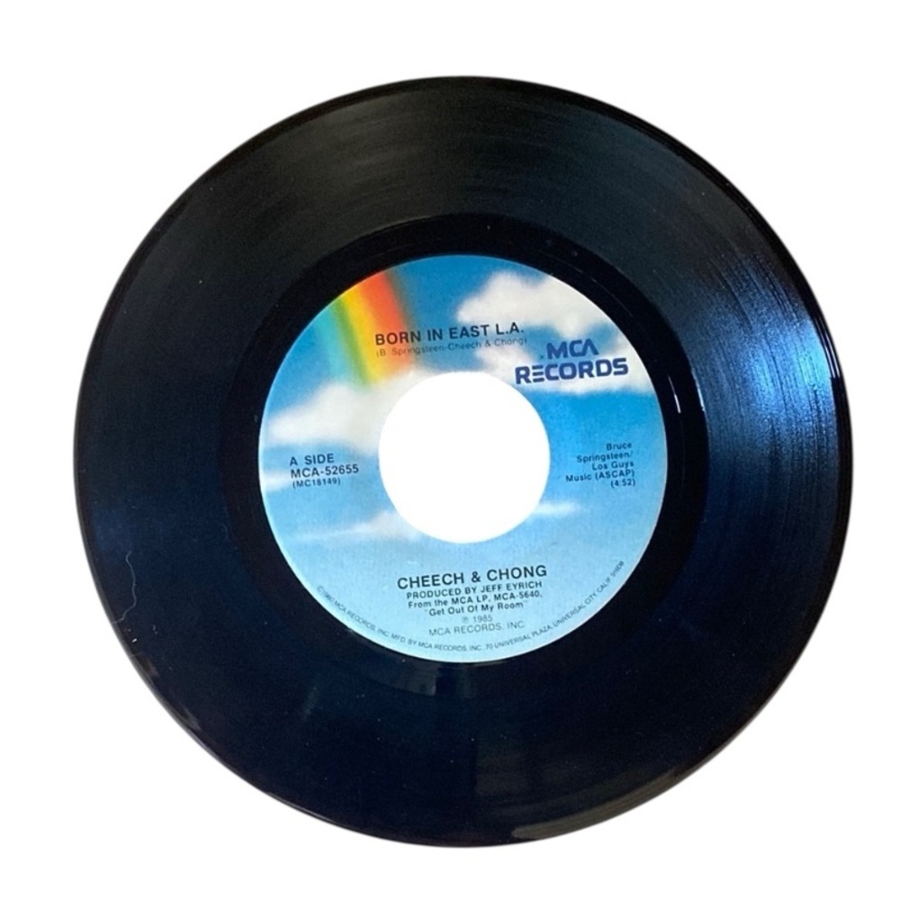 Cheech & Chong Born in East L.A Im A Modern Man 45 RPM 7” Vinyl 1985 MCA Records